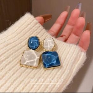 Ocean Mist Dual Stone Earrings
