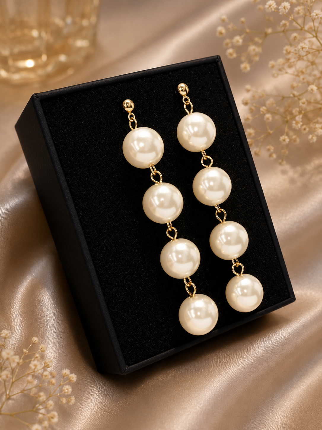 Pearl Cascade Earrings