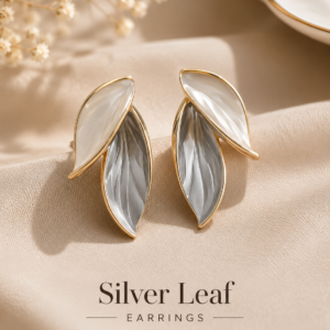 Frosted Leaf Earrings
