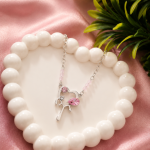 Blush Heart Charm Necklace