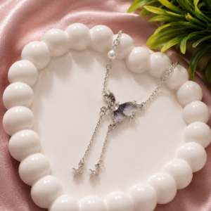 Moonlit Butterfly Charm Necklace