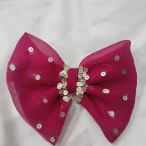 Ruby Sparkle Bow Clip