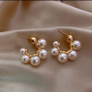 Pearl Bloom Hoops