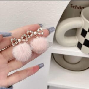 Blush Bow Earrings